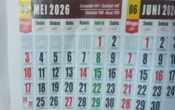 Kalender Mei 2026 dengan penanda tanggal merah dan long weekend