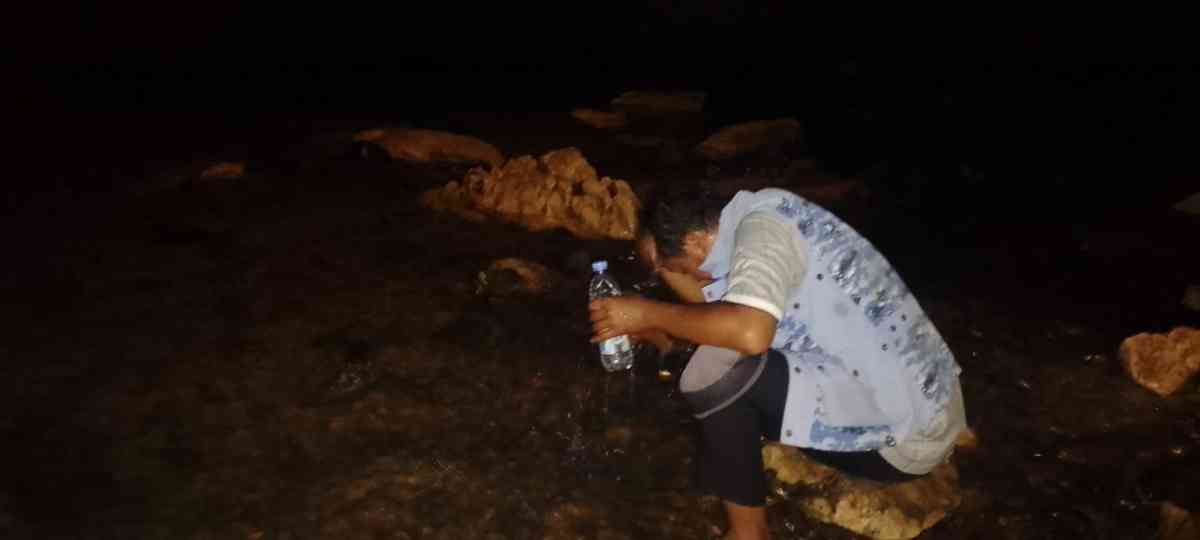 Lokasi pemandian putri di Goa Putri yang dipercaya membuat awet muda. 