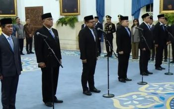 Presiden Prabowo Subianto melantik pejabat baru Kabinet Merah Putih di Istana Kepresidenan Jakarta