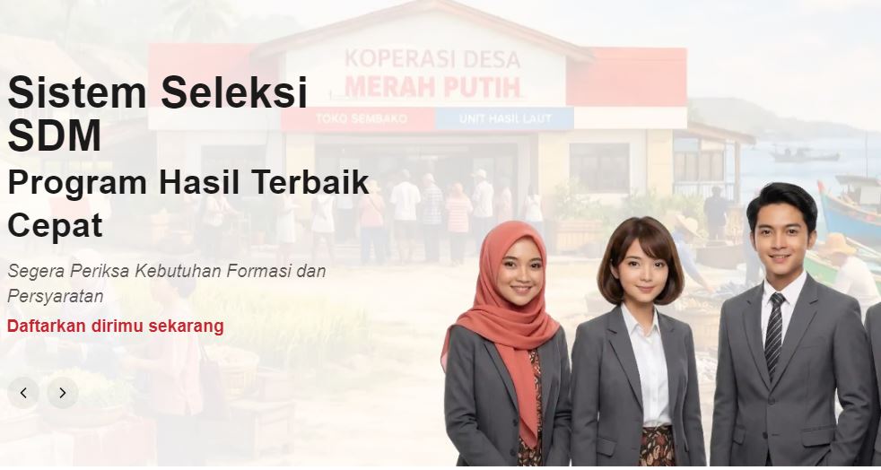 seleksi rekrutmen manajer koperasi desa Merah Putih 2026