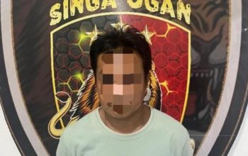 Desi warga Desa Mendingin Kecamatan Ulu Ogan menyerahkan diri usai menikam Heri.